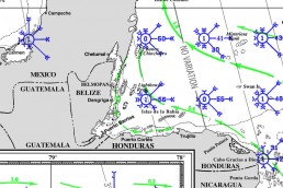 PILOT CHARTS GUATEMALA CARIBBEAN