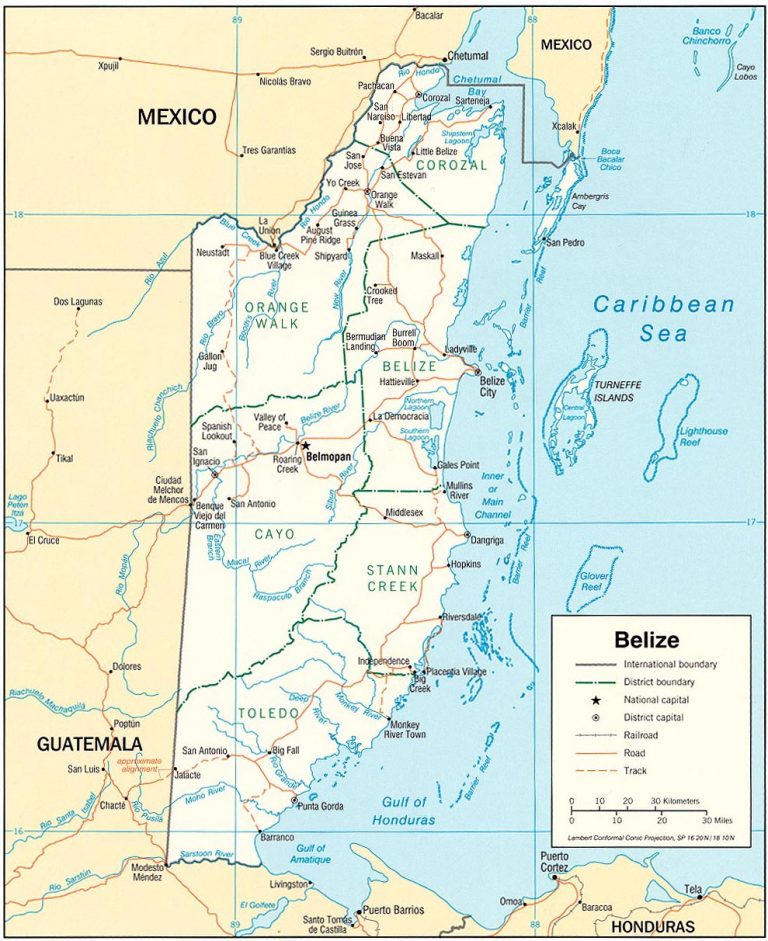 Belize Map 768x941 