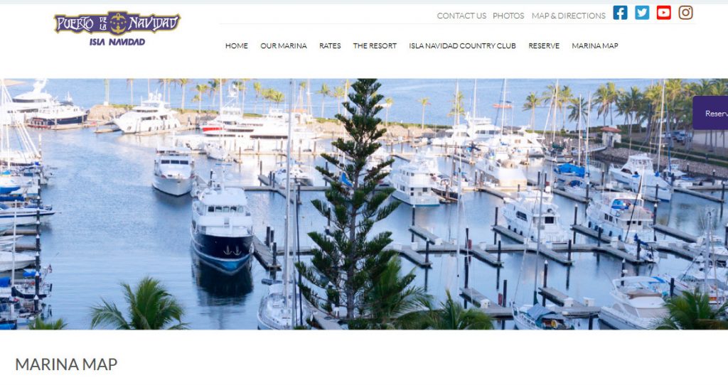 Marina Puerto de la Navidad Website