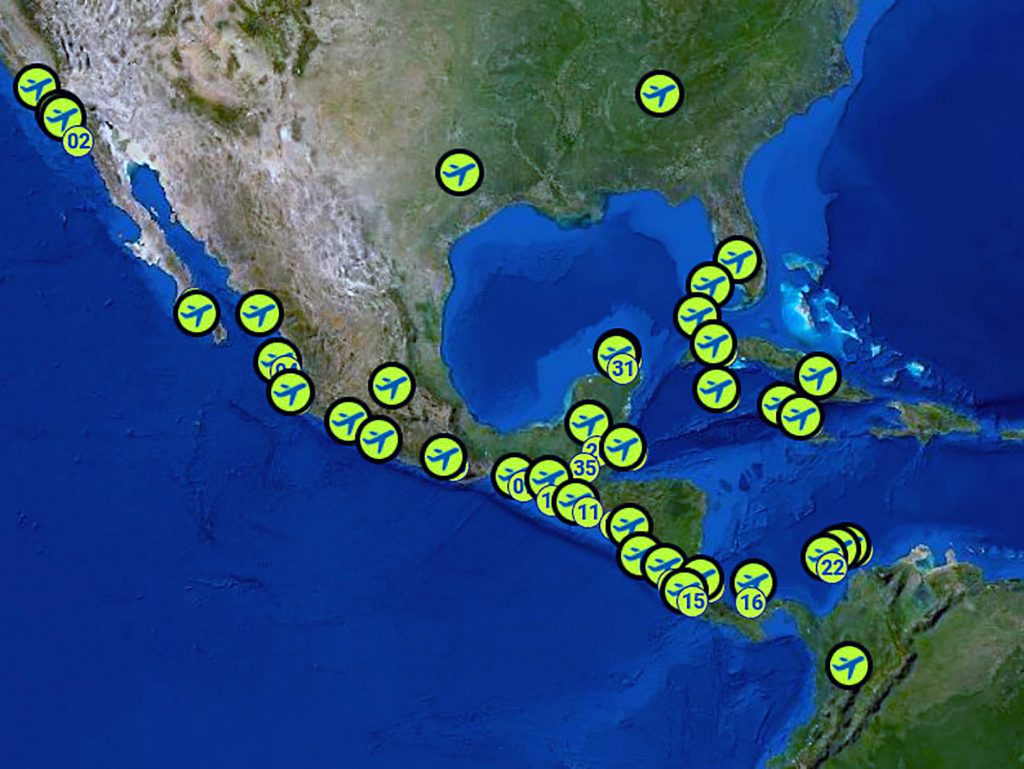 PANAMA POSSE CREW LOGISTICS MAP