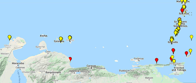 Historic aggression against sailors along the Venezuelan Coast according to Caribbean Safety and Security Network
