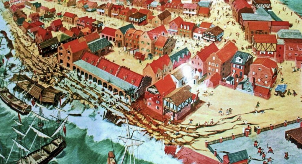 sunken pirate stronghold at Port Royal