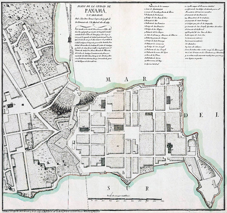 Old Map of Casco Viejo 