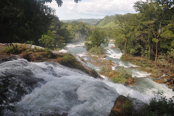 Water falls in Chiapas
