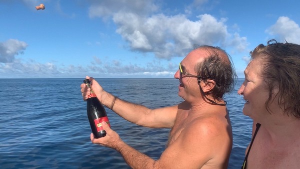 champagne at sea