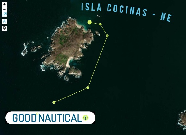 Isla Cocinas - NE @ 19° 33.1496' N 105° 06.3817' W
