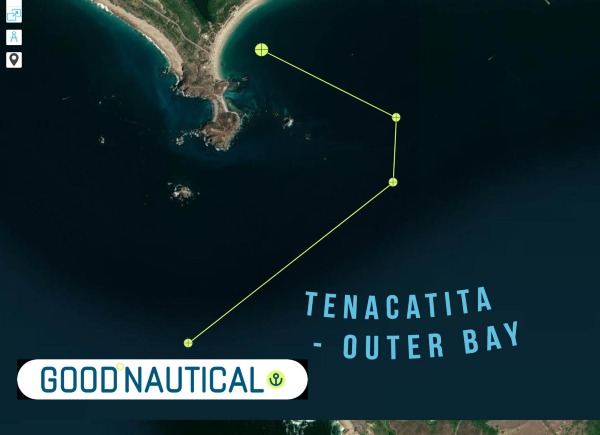 Tenacatita - Outer bay @ 19° 17.1346' N 104° 52.0404' W