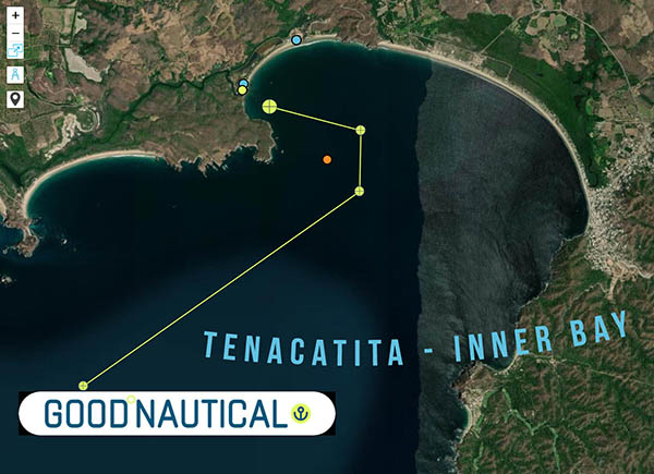 Tenacatita - Inner Bay @ 19° 17.8725' N 104° 50.1806' W