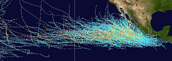 pacific hurricane paths