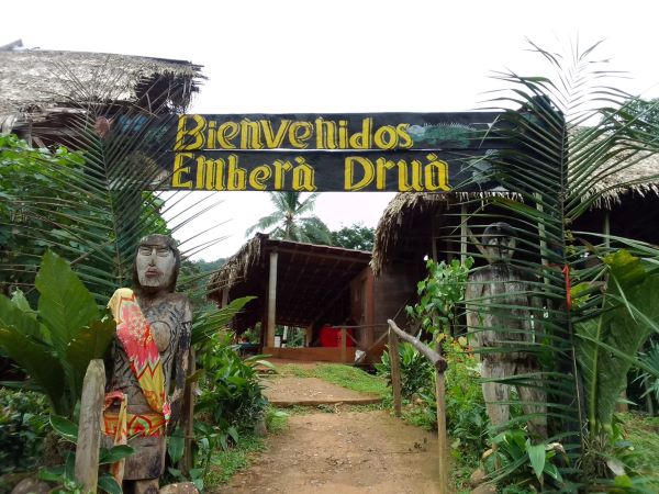 embera village entrance